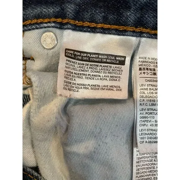 Vintage Levi's Men's 36x30 Blue Denim Jeans Straight Fit Red Tab - Picture 11 of 11